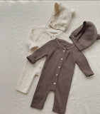 Baby Knitted Onesie with Cap