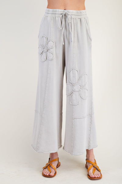 Flower Patch Terry Knit Pants