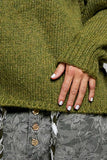 Mock Neck Chunky Sweater