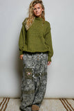 Mock Neck Chunky Sweater