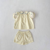Baby Embroidered Flower Set