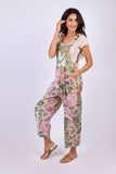 Floral Pastel Patchwork Overall