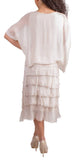 Scoop Neck Maxi Ruffle Dress