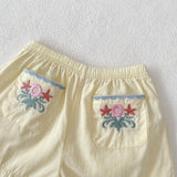 Baby Embroidered Flower Set
