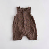 Striped Sleeveless Romper