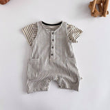 Striped Sleeveless Romper