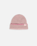 Fuzzy Beanie - Ash Rose