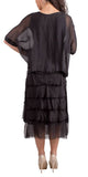 Scoop Neck Maxi Ruffle Dress