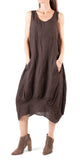 Pure Linen Sleeveless Dress