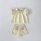 Baby Embroidered Flower Set