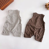 Striped Sleeveless Romper