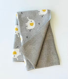 Elephant Sweater Knit Baby Blanket