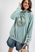 Peace patch hoodie