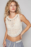 Boho Cropped Crochet Tank