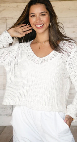 Cropped Everyday Sweater
