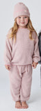 Fuzzy Lounge Pants - Ash Rose