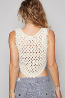 Boho Cropped Crochet Tank
