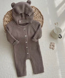 Baby Knitted Onesie with Cap