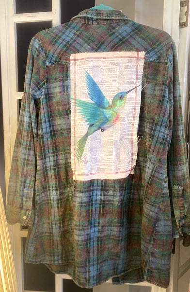 Hummingbird Flannel