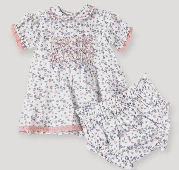 Charlotte Floral Baby Dress and Bloomer