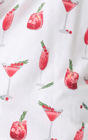 Cocktails and Cranberries Flannel PJ Shorts