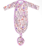 Newborn Knotted Gown - Flora
