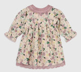 Floral Embroidered Baby Dress and Bloomers Set