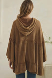 Tiered Zip Hoodie