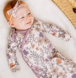 Newborn Knotted Gown - Flora