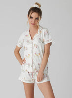 Floral Market Shorts/Shirt PJ Set