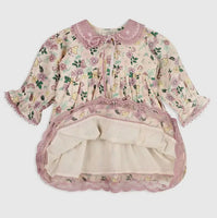 Floral Embroidered Baby Dress and Bloomers Set