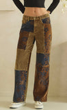 Mixed Media Patchwork Pants