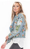 Lucinda Embroidered Denim Jacket