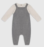 Owl Knit Baby Overall and Onesie Set