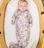 Newborn Knotted Gown - Flora