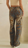 Burn Out Distressed Pants