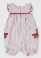 Victoria Embroidered Baby Romper