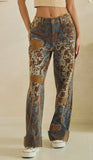 Burn Out Distressed Pants