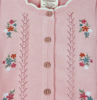 Bouquet Embroidered Baby Cardigan