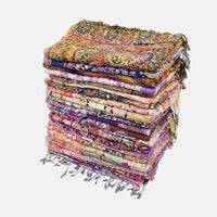 Embroidered Jewel-Tone Scarves
