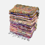 Embroidered Jewel-Tone Scarves