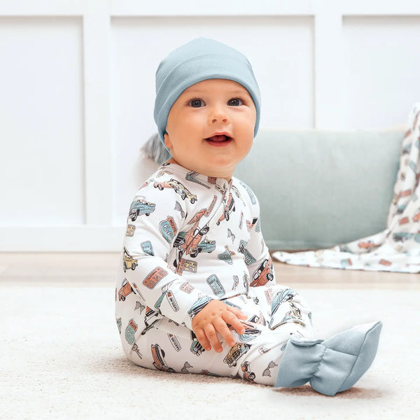 Classic Car Zipper Romper