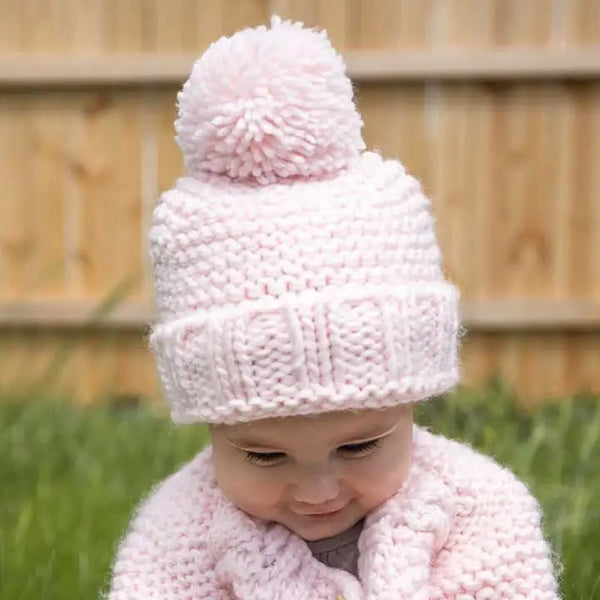 Blush Knit Baby Beanie