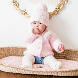 Blush Knit Baby Cardigan