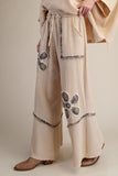 Flower Patch Gauze Pants