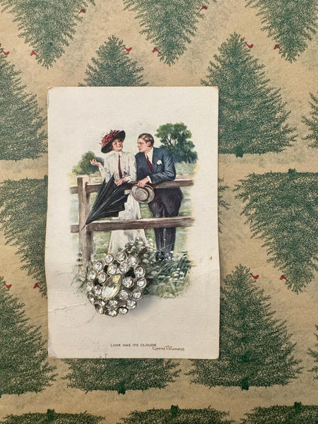 Vintage Rhinestone Brooch