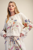 Floral Patch Pullover