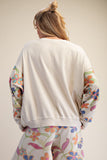 Floral Patch Pullover