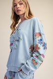 Floral Patch Pullover