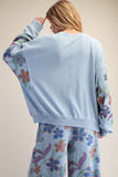 Floral Patch Pullover